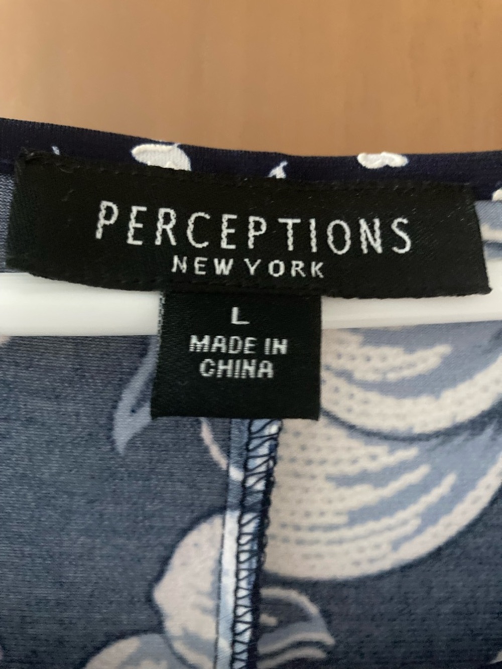 Perceptions New York Navy Floral Print Dress